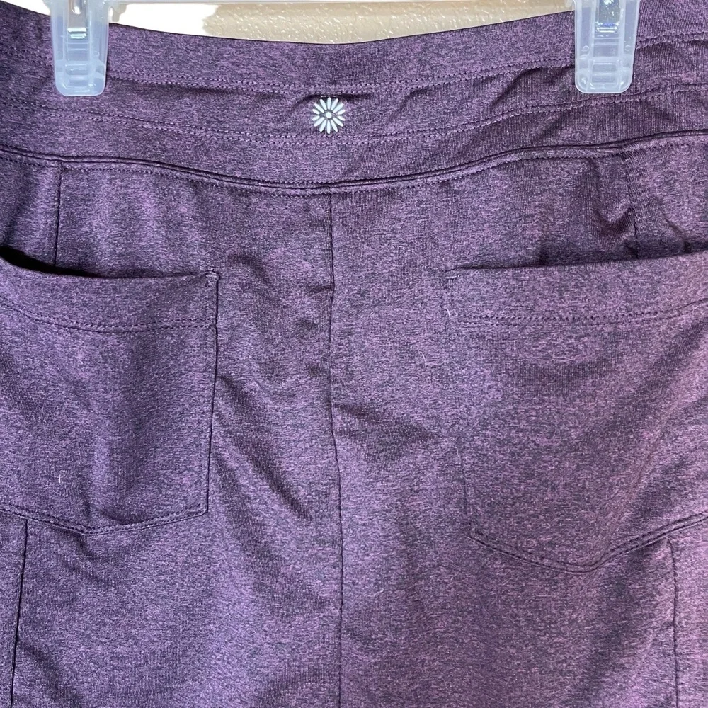 Tangerine Womens Athletic Skort S Dark‎ Purple Drawstring Waist